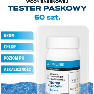 Paski testowe do basenów – 4w1 – 50 szt. Aqua Line