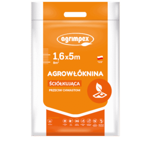 Agrowłóknina Ściółkująca Przeciw Chwastom 1,6 x 5 m + Szpilki 10 szt.