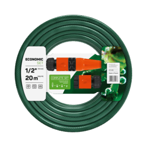 Zestaw Economic – wąż 1/2” 20 mb + końcówki + zraszacz prosty – Cellfast