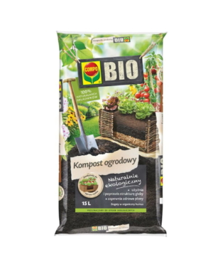 Kompost Ogrodowy – użyźnia glebę – 15 l Compo