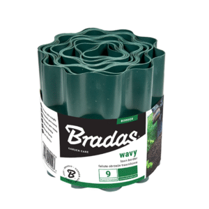 Obrzeże faliste trawnikowe zielone – 20 cm x  9 m Bradas