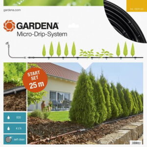 Linia kroplująca do rzędów roślin – zestaw M – 25 m Gardena