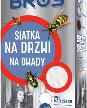 Siatka na drzwi - biała 140x220 cm- Bros