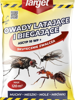 Ascyp 10 WP+ - zwalcza owady latające i biegające - 20 g Target