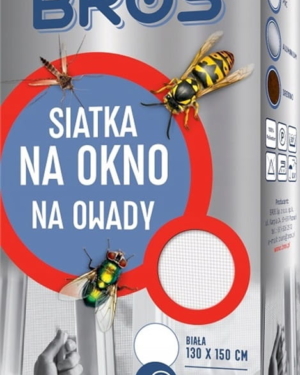 Siatka na okno - biała 130x150 cm - Bros