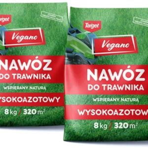 Wysokoazotowy nawóz do trawnika Vegano – wspierany naturą 2x8 kg