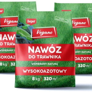 Wysokoazotowy nawóz do trawnika Vegano – wspierany naturą 3x8 kg