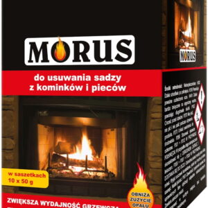 Proszek do usuwania sadzy z kominków i pieców  Morus - 0,9 kg Bros