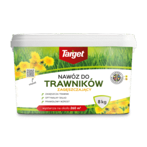 Nawóz do trawnika – zagęszczający i wypierający chwasty – 8 kg Target
