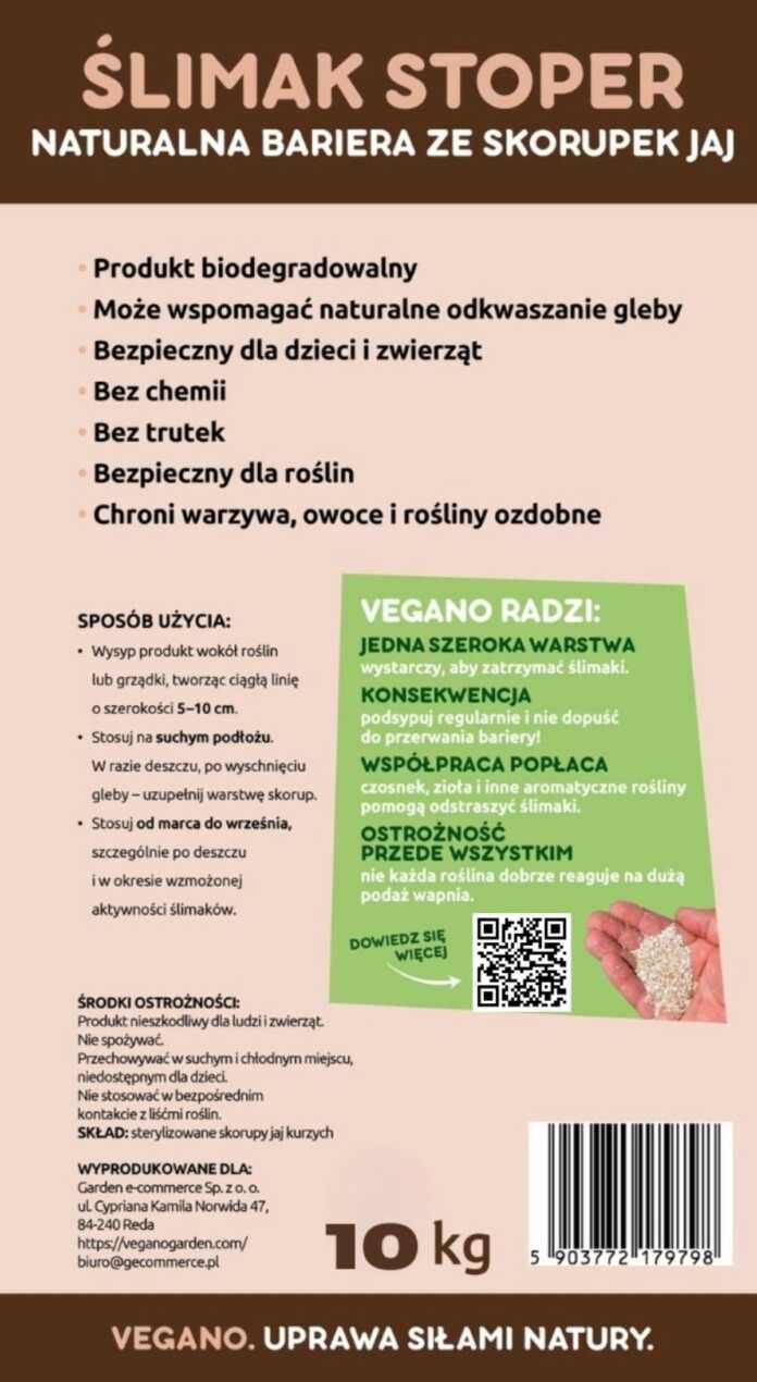 Ślimak kod 10 kg rozkł