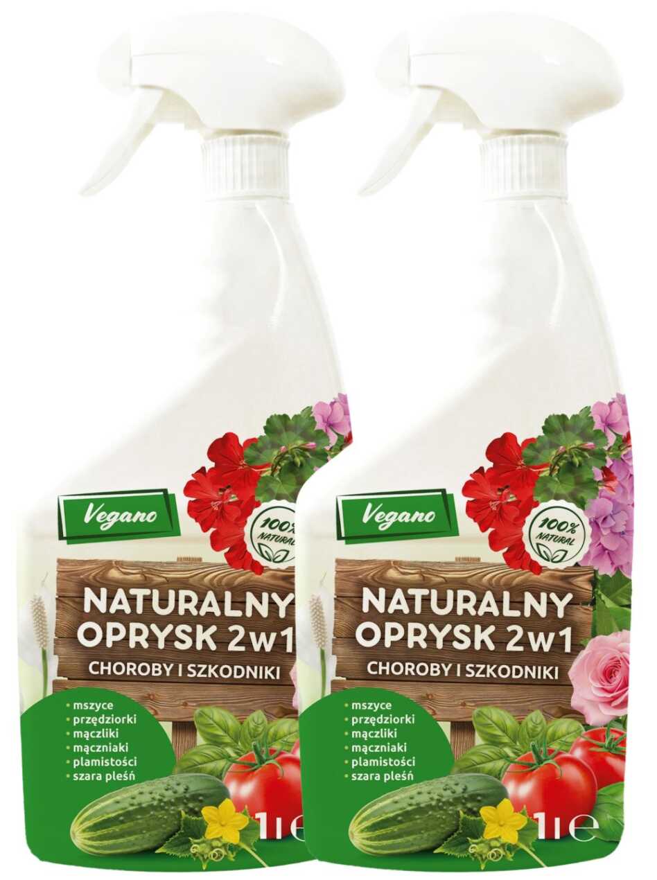 Green Protect Naturalny oprysk 2w1 - choroby i szkodniki Vegano 2x1000 ml