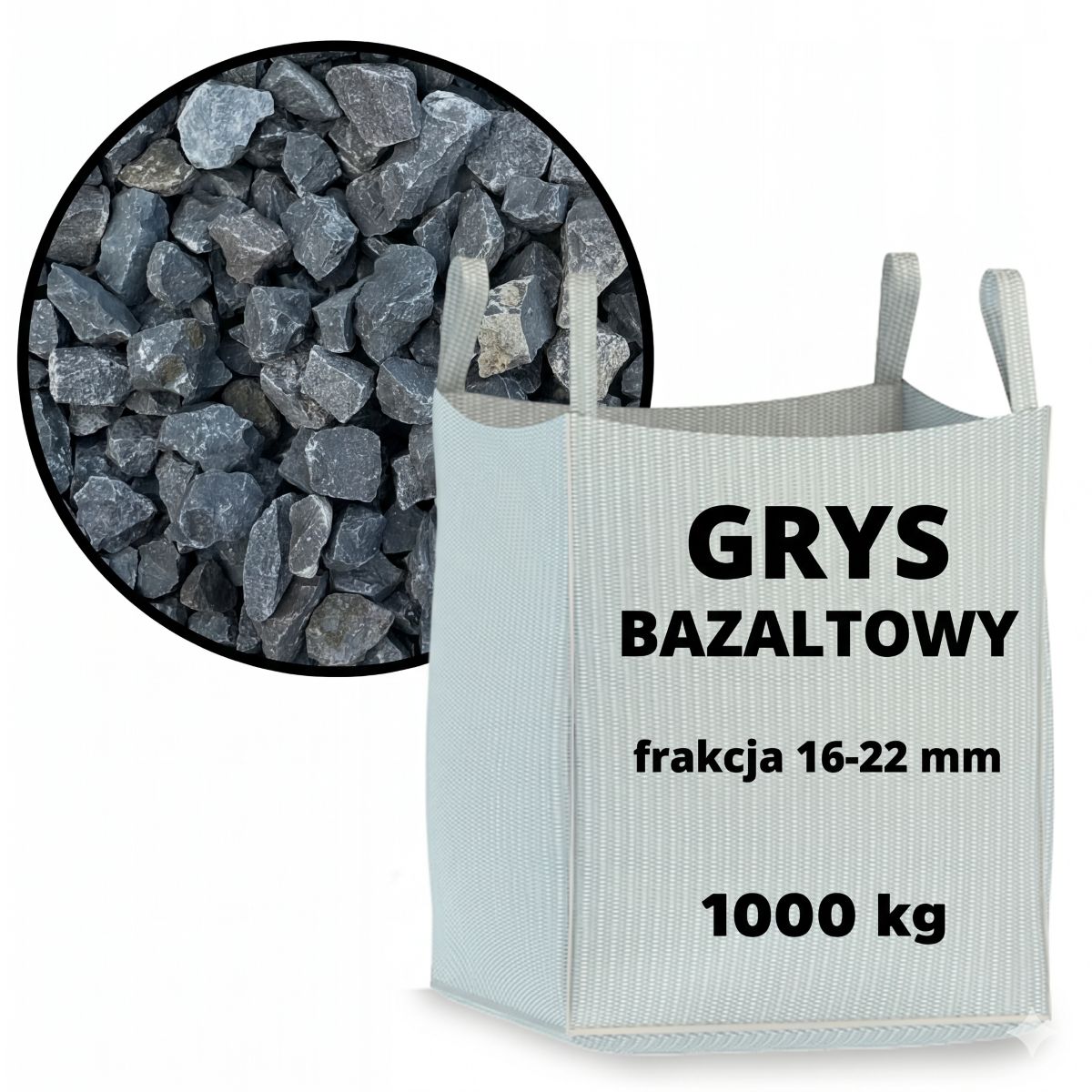 Grys Bazaltowy 16-22 mm 1 tona