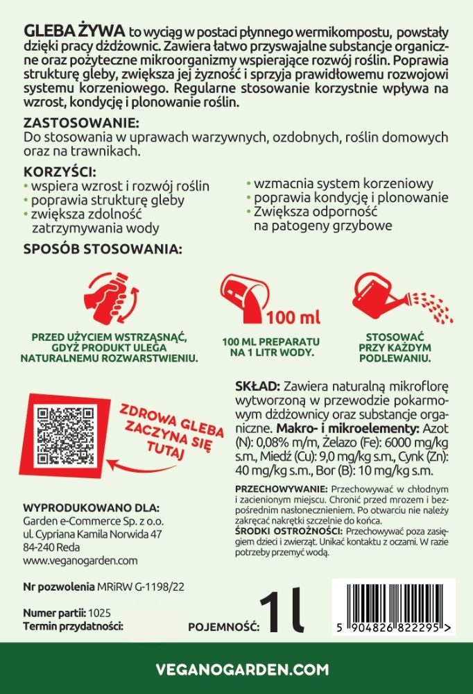 Tył etykieta 1 l